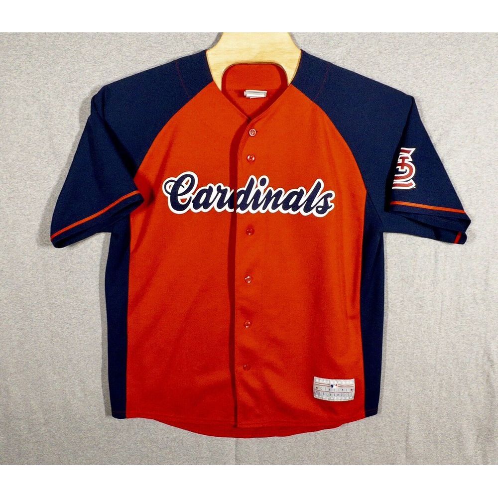 MLB St. Louis Cardinals Yadier Molina Jersey Mens XL Unverified Signature Auto.